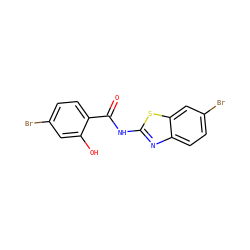 O=C(Nc1nc2ccc(Br)cc2s1)c1ccc(Br)cc1O ZINC001772645876