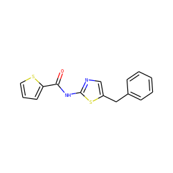 O=C(Nc1ncc(Cc2ccccc2)s1)c1cccs1 ZINC000000272107