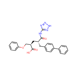 O=C(Nc1nn[nH]n1)[C@H](Cc1ccc(-c2ccccc2)cc1)C[C@H](COc1ccccc1)C(=O)O ZINC000029309060