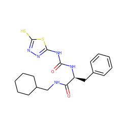 O=C(Nc1nnc(S)s1)N[C@@H](Cc1ccccc1)C(=O)NCC1CCCCC1 ZINC000003874283