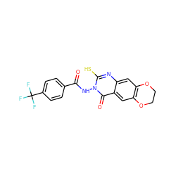 O=C(Nn1c(S)nc2cc3c(cc2c1=O)OCCO3)c1ccc(C(F)(F)F)cc1 ZINC000653802186