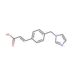 O=C(O)/C=C/c1ccc(Cn2ccnc2)cc1 ZINC000000005389