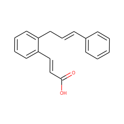 O=C(O)/C=C/c1ccccc1C/C=C/c1ccccc1 ZINC000033967245