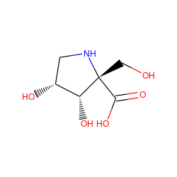 O=C(O)[C@@]1(CO)NC[C@@H](O)[C@H]1O ZINC001772606652