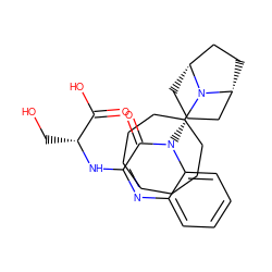 O=C(O)[C@@H](CO)Nc1nc2ccccc2n([C@@H]2C[C@@H]3CC[C@H](C2)N3C2CCCCCCC2)c1=O ZINC000114708602