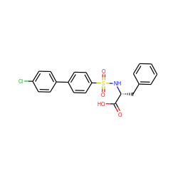 O=C(O)[C@@H](Cc1ccccc1)NS(=O)(=O)c1ccc(-c2ccc(Cl)cc2)cc1 ZINC000026640858