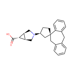 O=C(O)[C@@H]1[C@H]2CN([C@H]3CC[C@@]4(Cc5ccccc5Cc5ccccc54)C3)C[C@H]21 ZINC000101639426