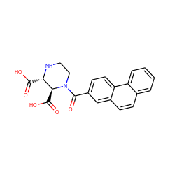 O=C(O)[C@@H]1NCCN(C(=O)c2ccc3c(ccc4ccccc43)c2)[C@H]1C(=O)O ZINC000013642369