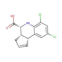 O=C(O)[C@@H]1Nc2c(Cl)cc(Cl)cc2[C@@H]2C=CC[C@H]12 ZINC000002932231