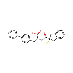 O=C(O)[C@H](CC(=O)C1(S)Cc2ccccc2C1)Cc1ccc(-c2ccccc2)cc1 ZINC000219770667