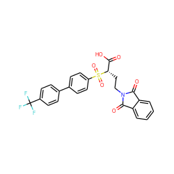 O=C(O)[C@H](CCN1C(=O)c2ccccc2C1=O)S(=O)(=O)c1ccc(-c2ccc(C(F)(F)F)cc2)cc1 ZINC000034801856