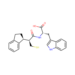 O=C(O)[C@H](Cc1c[nH]c2ccccc12)NC(=O)[C@@H](CS)[C@@H]1CCc2ccccc21 ZINC000013444185