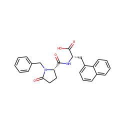 O=C(O)[C@H](Cc1cccc2ccccc12)NC(=O)[C@@H]1CCC(=O)N1Cc1ccccc1 ZINC000027857824