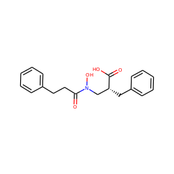 O=C(O)[C@H](Cc1ccccc1)CN(O)C(=O)CCc1ccccc1 ZINC000027752624