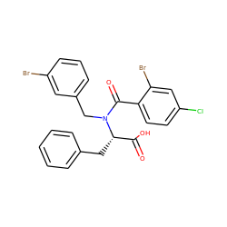 O=C(O)[C@H](Cc1ccccc1)N(Cc1cccc(Br)c1)C(=O)c1ccc(Cl)cc1Br ZINC000027079238