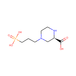 O=C(O)[C@H]1CN(CCCP(=O)(O)O)CCN1 ZINC000022033348