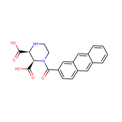 O=C(O)[C@H]1NCCN(C(=O)c2ccc3cc4ccccc4cc3c2)[C@H]1C(=O)O ZINC000082152410