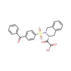 O=C(O)C(=O)[C@H]1Cc2ccccc2CN1S(=O)(=O)c1ccc(C(=O)c2ccccc2)cc1 ZINC000027520776