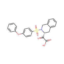 O=C(O)C(=O)[C@H]1Cc2ccccc2CN1S(=O)(=O)c1ccc(Oc2ccccc2)cc1 ZINC000013797792