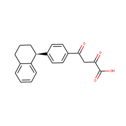 O=C(O)C(=O)CC(=O)c1ccc([C@@H]2CCCc3ccccc32)cc1 ZINC000028221876