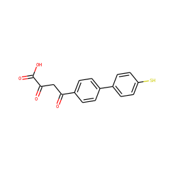 O=C(O)C(=O)CC(=O)c1ccc(-c2ccc(S)cc2)cc1 ZINC000028221406