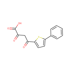 O=C(O)C(=O)CC(=O)c1ccc(-c2ccccc2)s1 ZINC000028350388