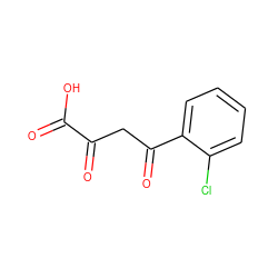 O=C(O)C(=O)CC(=O)c1ccccc1Cl ZINC000028258364