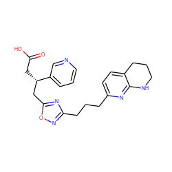 O=C(O)C[C@@H](Cc1nc(CCCc2ccc3c(n2)NCCC3)no1)c1cccnc1 ZINC000028569843