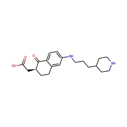 O=C(O)C[C@@H]1CCc2cc(NCCCC3CCNCC3)ccc2C1=O ZINC000027300657