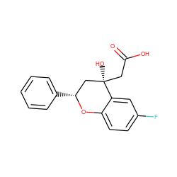 O=C(O)C[C@]1(O)C[C@@H](c2ccccc2)Oc2ccc(F)cc21 ZINC000013456263