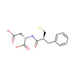 O=C(O)C[C@H](NC(=O)[C@@H](CS)Cc1ccccc1)C(=O)O ZINC000059807513