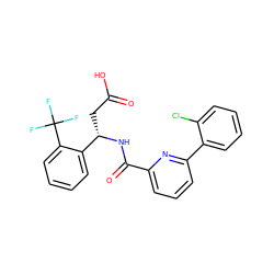 O=C(O)C[C@H](NC(=O)c1cccc(-c2ccccc2Cl)n1)c1ccccc1C(F)(F)F ZINC000261153817