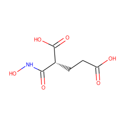 O=C(O)CC[C@@H](C(=O)O)C(=O)NO ZINC000013533403