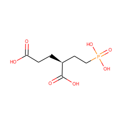 O=C(O)CC[C@@H](CCP(=O)(O)O)C(=O)O ZINC000013519106
