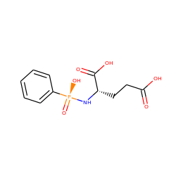 O=C(O)CC[C@H](N[P@@](=O)(O)c1ccccc1)C(=O)O ZINC000013531688