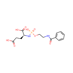 O=C(O)CC[C@H](N[P@](=O)(O)OCCNC(=O)c1ccccc1)C(=O)O ZINC000028876147