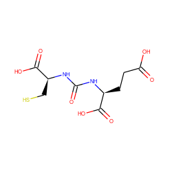 O=C(O)CC[C@H](NC(=O)N[C@@H](CS)C(=O)O)C(=O)O ZINC000008076649