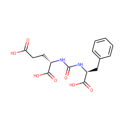 O=C(O)CC[C@H](NC(=O)N[C@@H](Cc1ccccc1)C(=O)O)C(=O)O ZINC000013529706