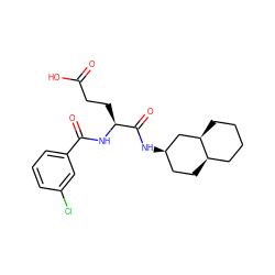 O=C(O)CC[C@H](NC(=O)c1cccc(Cl)c1)C(=O)N[C@@H]1CC[C@@H]2CCCC[C@@H]2C1 ZINC000027209564