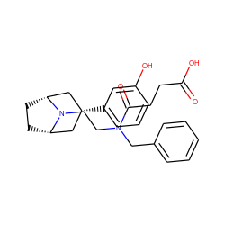 O=C(O)CCC(=O)N(CCN1[C@H]2CC[C@@H]1C[C@H](c1cccc(O)c1)C2)Cc1ccccc1 ZINC000117299448