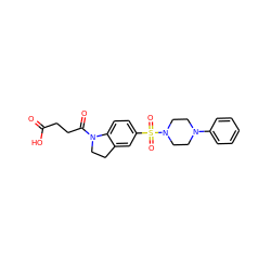 O=C(O)CCC(=O)N1CCc2cc(S(=O)(=O)N3CCN(c4ccccc4)CC3)ccc21 ZINC000118510957