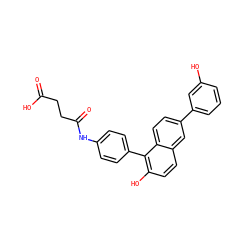 O=C(O)CCC(=O)Nc1ccc(-c2c(O)ccc3cc(-c4cccc(O)c4)ccc23)cc1 ZINC000096174246