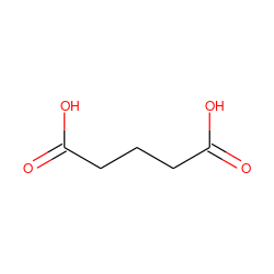 O=C(O)CCCC(=O)O ZINC000000388706