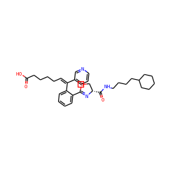 O=C(O)CCCC/C=C(/c1cccnc1)c1ccccc1C1=N[C@@H](C(=O)NCCCCC2CCCCC2)CO1 ZINC000029566429