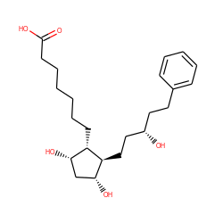 O=C(O)CCCCCC[C@H]1[C@@H](O)C[C@@H](O)[C@@H]1CC[C@@H](O)CCc1ccccc1 ZINC000013805711