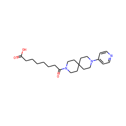 O=C(O)CCCCCCC(=O)N1CCC2(CC1)CCN(c1ccncc1)CC2 ZINC000028756268