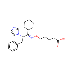 O=C(O)CCCCO/N=C(\C1CCCCC1)[C@H](Cc1ccccc1)n1ccnc1 ZINC000003922687