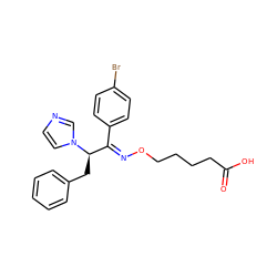 O=C(O)CCCCO/N=C(\c1ccc(Br)cc1)[C@@H](Cc1ccccc1)n1ccnc1 ZINC000013738909