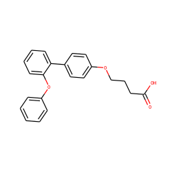 O=C(O)CCCOc1ccc(-c2ccccc2Oc2ccccc2)cc1 ZINC000215791989