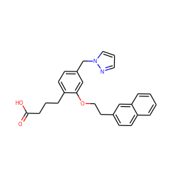 O=C(O)CCCc1ccc(Cn2cccn2)cc1OCCc1ccc2ccccc2c1 ZINC000045350060